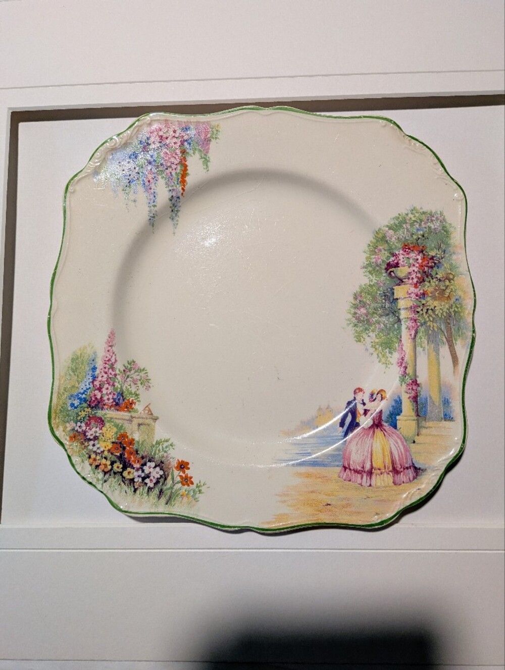 Vintage J & G Meakin Salad Plate, Sol Sunshine,  Ironstone, England, Floral